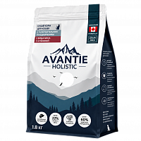 Avantie Holistic Sensitive Сухой корм для кошек с чувствительным пищеварением, 2 вида мяса с клюквой
